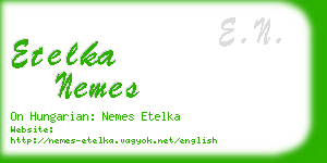 etelka nemes business card